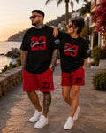 Matching 23 Couple Set – Black & Red Edition