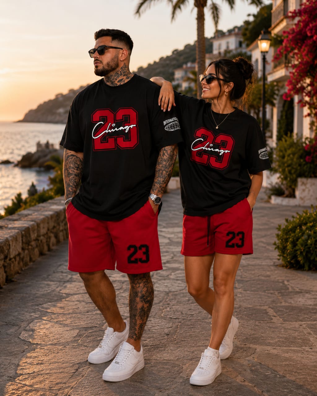 Matching 23 Couple Set – Black & Red Edition