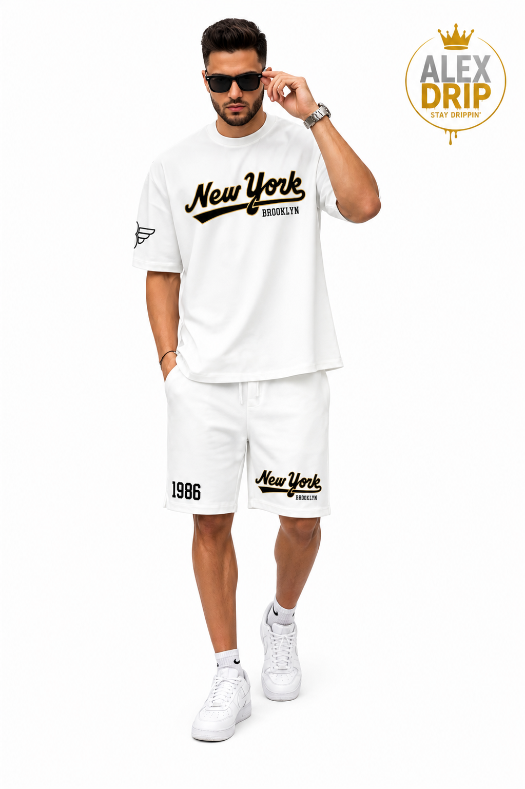 White Cotton Summer Set – New York Style