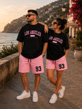 Los Angeles 93 Matching Set – Pink & Black