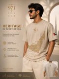 971 Heritage UAE T-Shirt & Pants Set – Sand Beige 🇦🇪