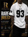 Alex Drip Rare Breed Oversized T-Shirt – White 93 Streetwear Tee