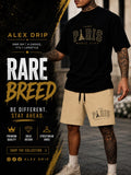 Alex Drip “Paris Magic City” Summer Set – Black & Beige Streetwear Outfit